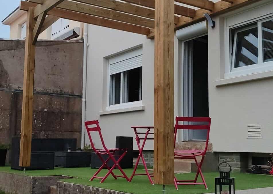 Création d&rsquo;une pergola