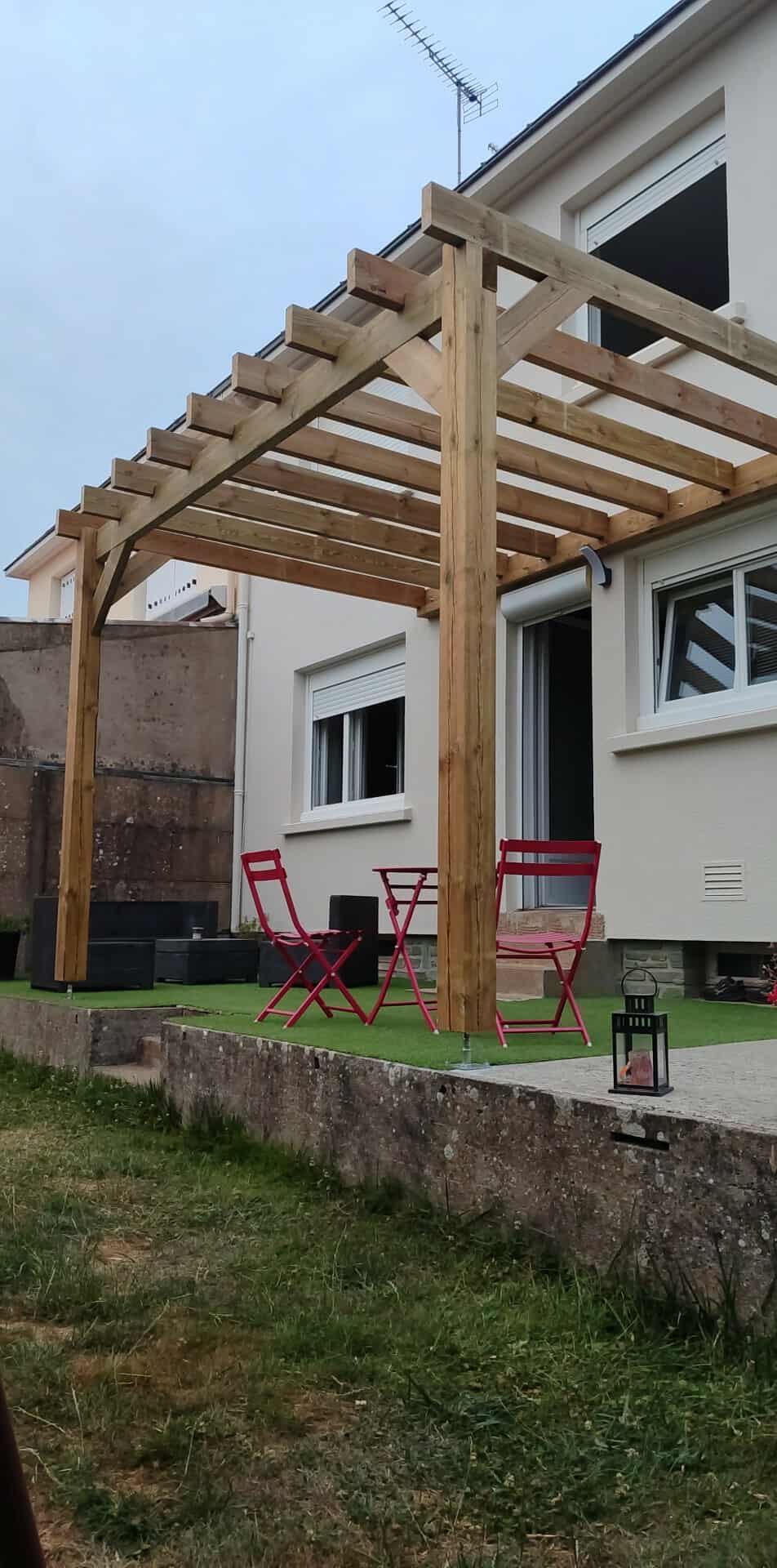 Création d'une pergola en bois